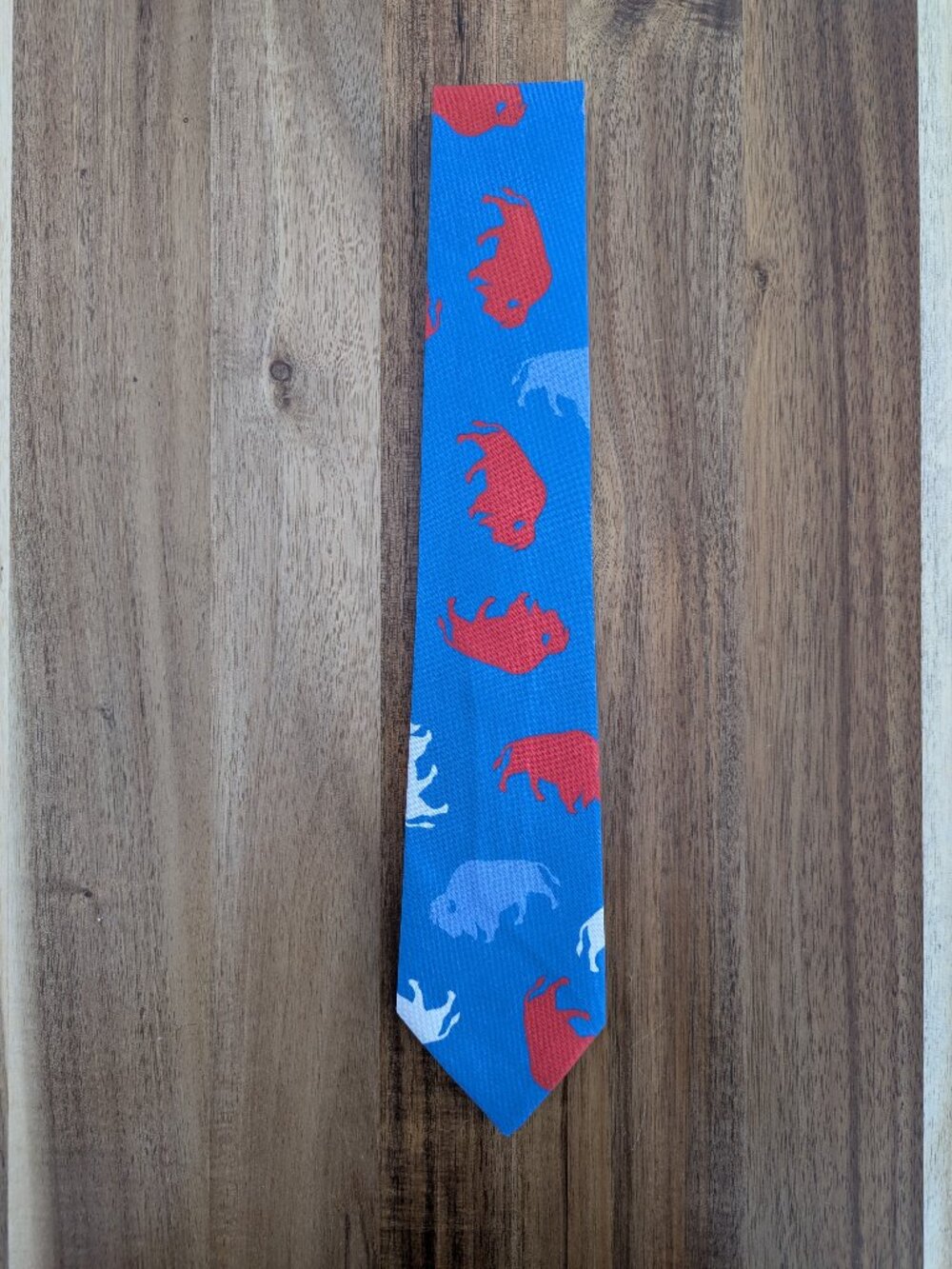 Buffalo Bills Blue Buffalos Men's Neck Tie. Custom handmade. New
